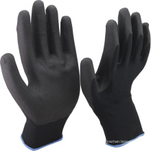 NMSAFETY 13 Gauge schwarz Nylon Liner beschichtet schwarz Schaum PVC auf Palm Anti Rutschsicherheit Arbeitshandschuhe